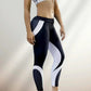 High Waist Geometric Printed Leggings for Yoga and Fitness, Stretchable Breathable Fabric, Lightweight Comfort-2