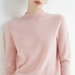 Plush Timeless Women’s Pullover - Mock Neck, Wool, Work