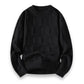 Plush Timeless Men's Sweater - Crewneck, Cotton, Office Wear
