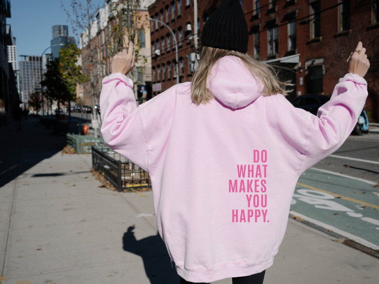 Relaxed Oversized Women's Hoodie - Dropped Shoulder Cotton