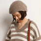 Ribbed Foldover Band, Winter – Plush Women’s Cashmere Beret