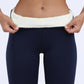 Women's Fleece Lined Leggings, Thermal Soft and Breathable Winter Leggings in Black, Gray, Navy - Comfortable Fit for Layering-3