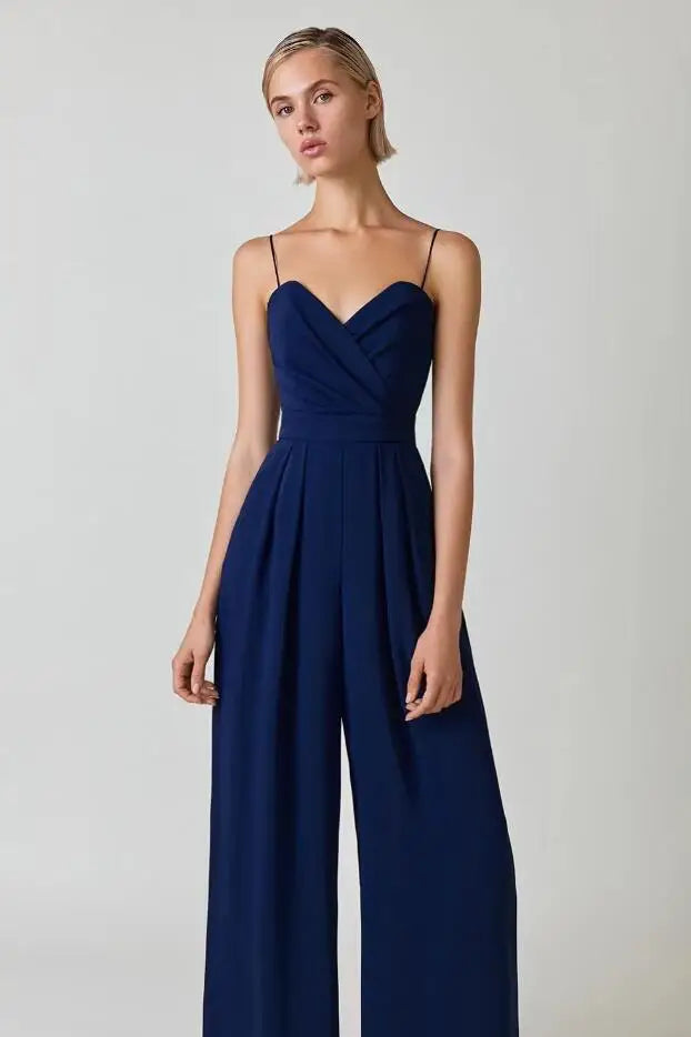 Elegant Black Women's Jumpsuit with Fitted Silhouette for Versatile Fashion and All-Day Comfort-2