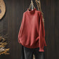 Women's Warm Knit Sweater - Turtleneck Waffle Knit, Relaxed