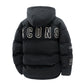 Men's Insulating Puffer Coat - Boxy Cut, Quilted, For Winter