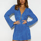 Variant image for Elegant Bodycon Mini Dress with Deep V-Neck and Flared Sleeves - Perfect Cocktail Dress for Special Occasions-13