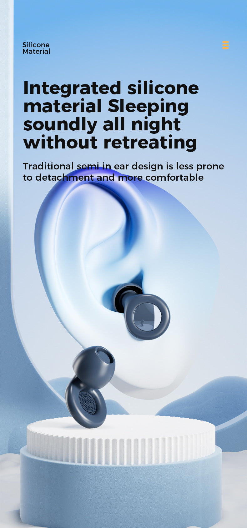 Silicone Ear Plugs For Sleep Soundproof Noise Reduction, Cozy Sleep Aid Fall 2026 Gift