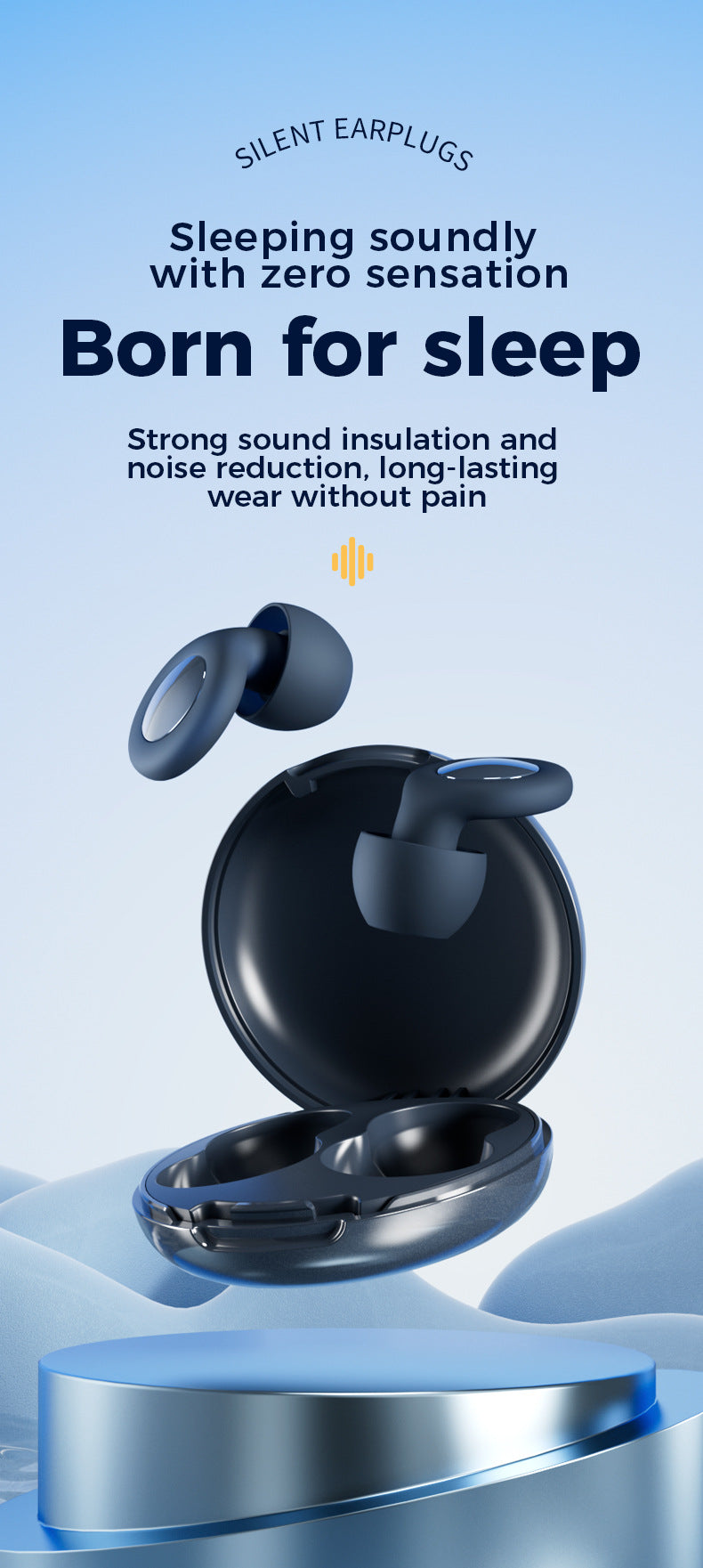 Silicone Ear Plugs For Sleep Soundproof Noise Reduction, Cozy Sleep Aid Fall 2026 Gift