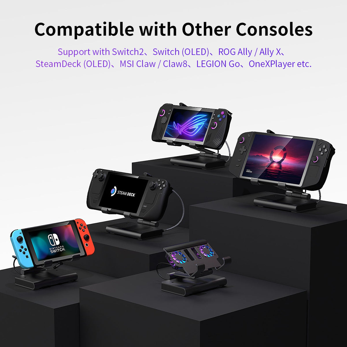 Station Docking 100W With Dual Fans 4K HDMI Gaming Dock