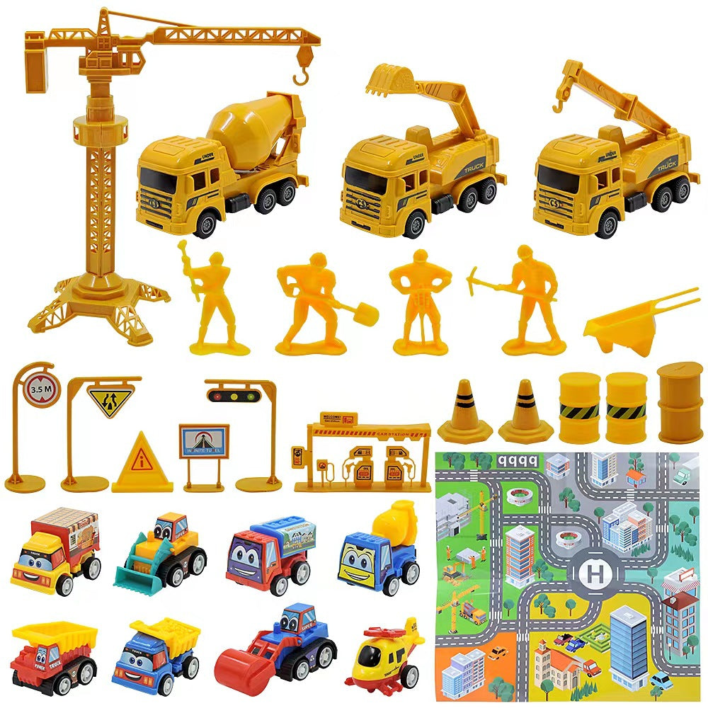 Calendar Advent Car Toys Box Kids 24 Day Christmas Gift