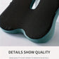 Comfort-Grip Lumbar Support for Office Chair and Car, Stress Relief – Memory Foam Seat Cushion