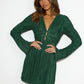 Variant image for Elegant Bodycon Mini Dress with Deep V-Neck and Flared Sleeves - Perfect Cocktail Dress for Special Occasions-17