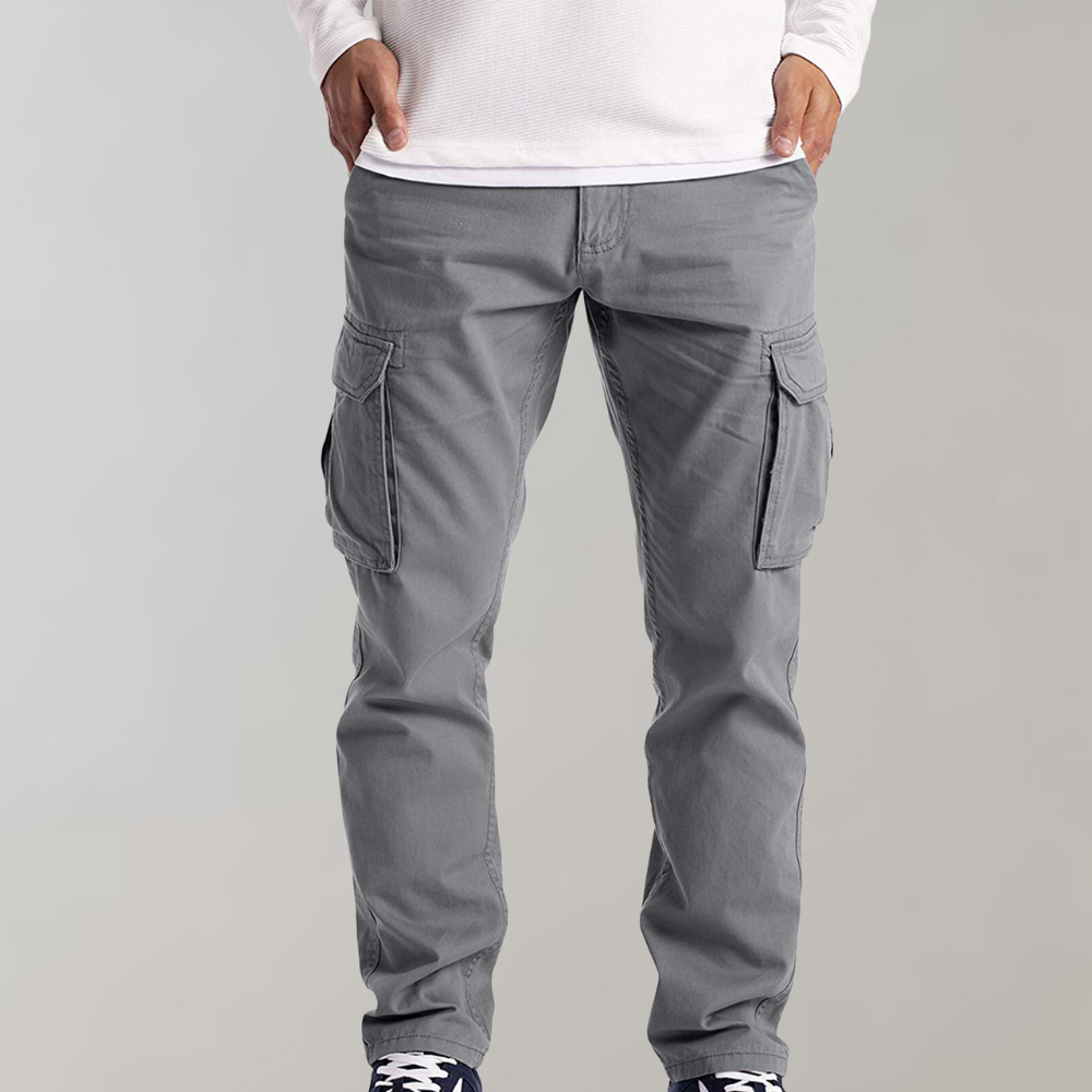 Variant image for Mens Black Cargo Pants with Spacious Pockets and Comfortable Fit for Everyday Wear-31