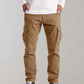 Mens Black Cargo Pants with Spacious Pockets and Comfortable Fit for Everyday Wear-6