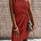 Asymmetrical Women's Summer Dress, Lightweight Elegant Design, Available in Various Colors and Sizes S to XXL-5