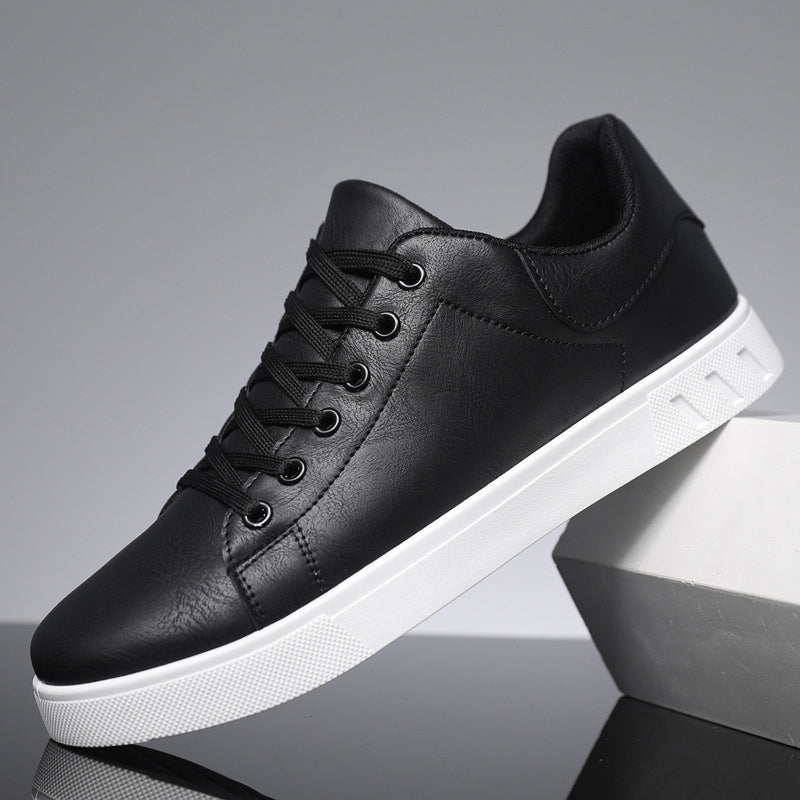 Stylish Men's Leather Sneakers in Brown and Black for Everyday Comfort and Durability-3
