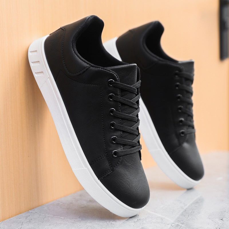 Stylish Men's Leather Sneakers in Brown and Black for Everyday Comfort and Durability-4