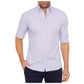 Variant image for Wrinkle-Free Men's Blouse with Hidden Zipper, Breathable and Durable Fabric, Tailored Fit, Available in Multiple Colors-43