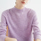 Plush Timeless Women’s Pullover - Mock Neck, Wool, Work