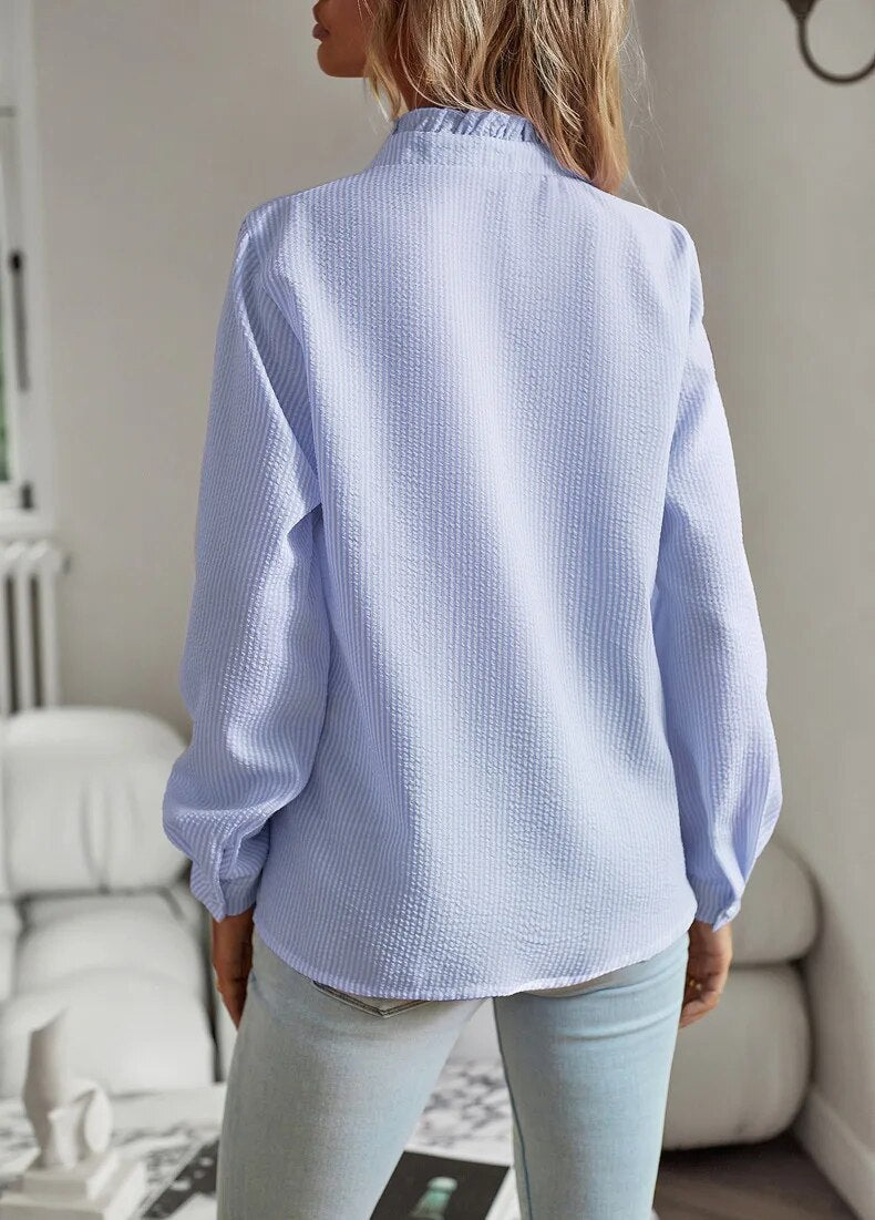 Airy Loose Fit Blouse for Women in Soft Breathable Fabric - Stylish Summer Top Available in Multiple Colors-2