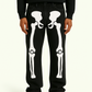 Y2K Skeleton Pants Unisex Cotton-Polyester Blend with Striking Skeleton Designs and Multiple Pockets-3