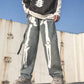 Y2K Skeleton Pants Unisex Cotton-Polyester Blend with Striking Skeleton Designs and Multiple Pockets-1