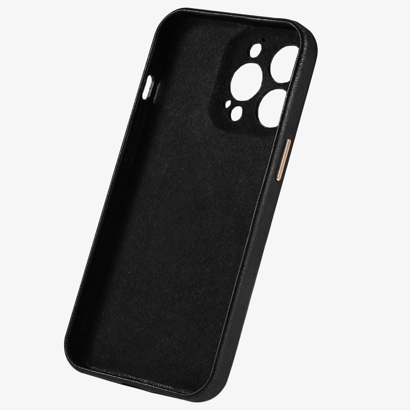 IPhone 14 Leather Case Top-Grade Leather Slim Protective