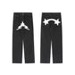 Y2K Print Jeans with Vibrant Designs, Relaxed Fit, Comfortable Denim for Trendy Style-1
