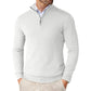 Light Timeless Men’s Knit Sweater - Zip Collar, Cotton