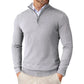 Light Timeless Men’s Knit Sweater - Zip Collar, Cotton