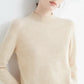 Plush Timeless Women’s Pullover - Mock Neck, Wool, Work
