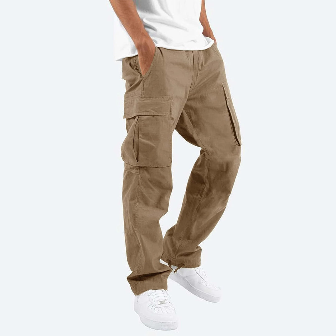 Variant image for Men's Cargo Pants with Practical Pockets, Comfortable Fit, Available in Black and Khaki-25
