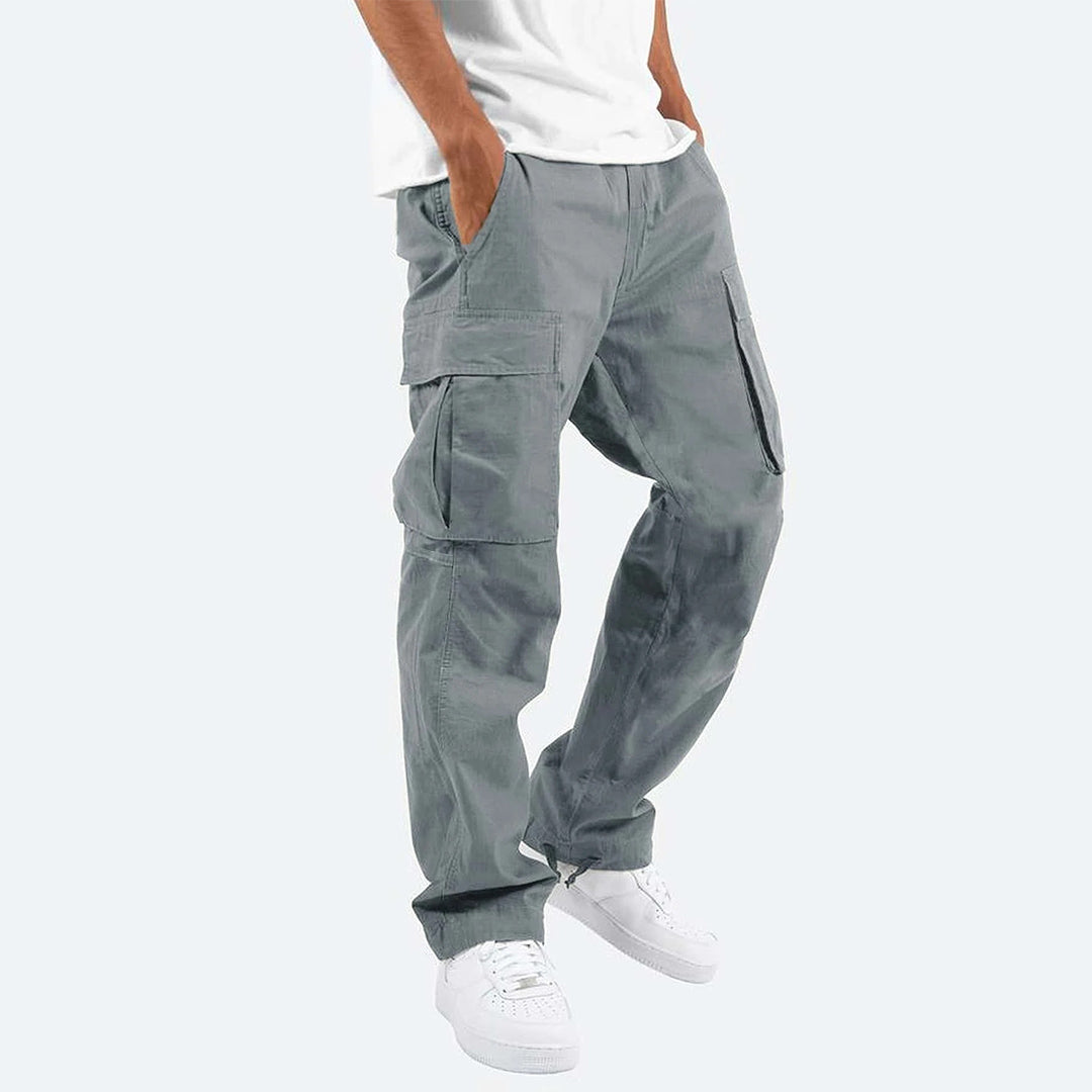 Variant image for Men's Cargo Pants with Practical Pockets, Comfortable Fit, Available in Black and Khaki-9