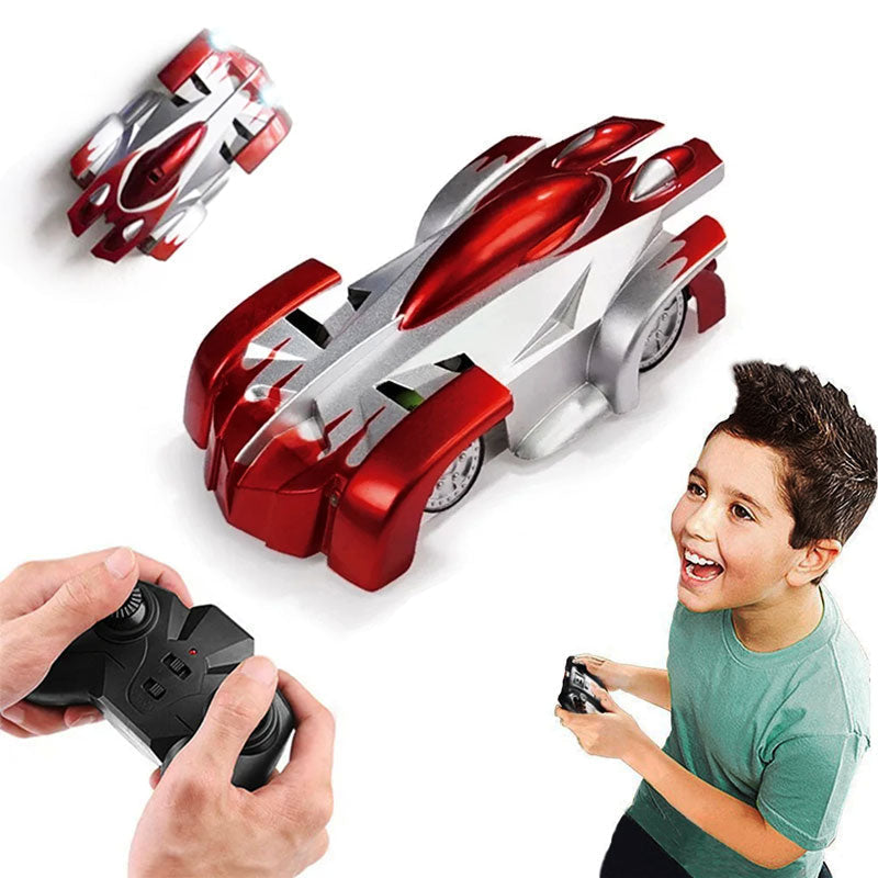 Wall RC Car Remote Control Stunt Vehicle Indoor Play