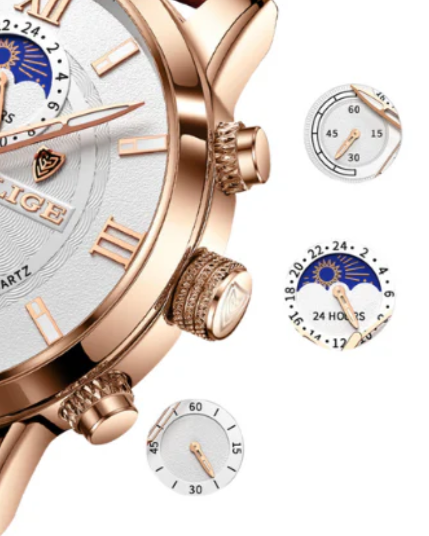 Robuste herrenarmbanduhr – klassisches Design, Edelstahl, für Business und Freizeit 4