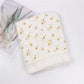 Baby Swaddle Blanket 100 Percent Cotton Muslin Newborn Floral Print Quilt Swaddle Fall 2025 Breathable Plush Gift