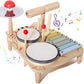 Wooden Xylophone Drum Kit For Toddlers Montessori Musical Toy