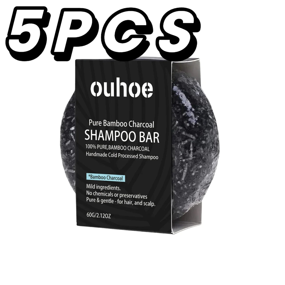 Deep Scalp Cleanse Oil Control Hair Nourishing TikTok Viral 2026 – Bamboo Charcoal Shampoo Soap Bar 60g