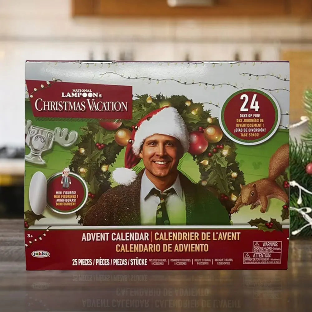 Calendar Advent 24 Days 3D Figures Christmas Countdown Gift