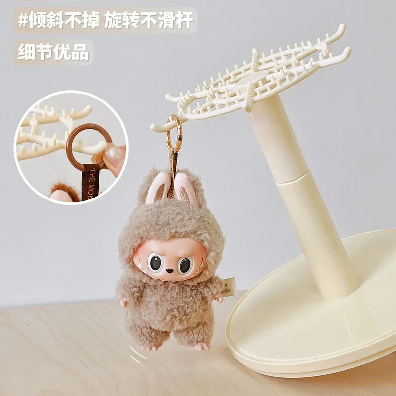 Case Display Transparent Rotating Plush Figure Stand Collector Display, Fall 2025 Dustproof Gift Idea