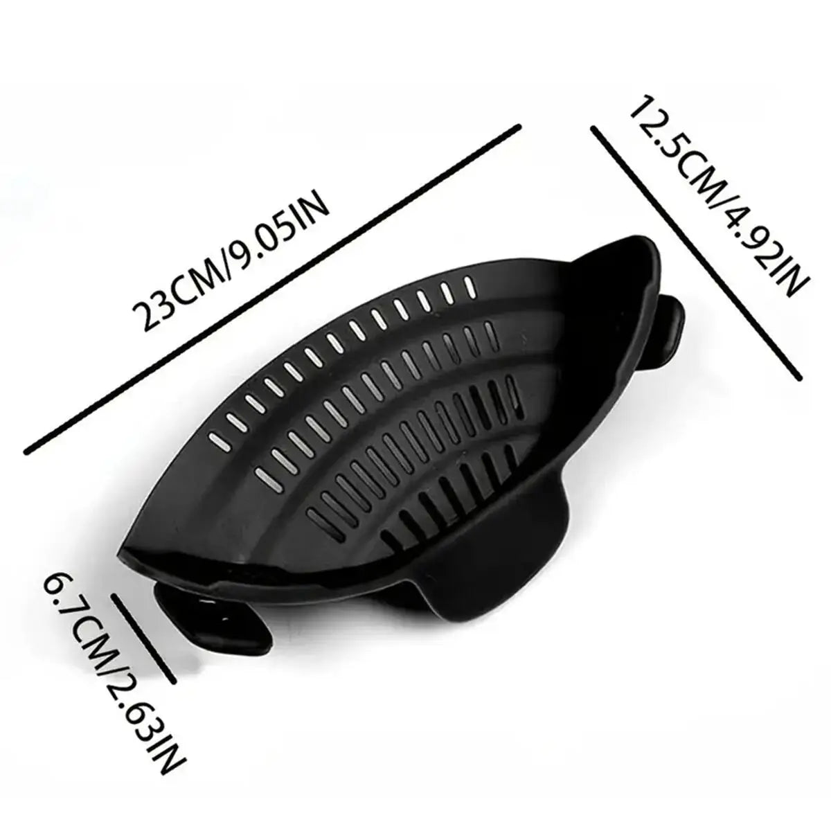 Flexible Clip On Pot Strainer - 1pc Kitchen Strainer for Pans and Bowls