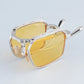 Foldable Sunglasses Square Frame UV400 Lenses Light Eyewear Summer 2026 Trend