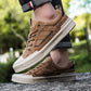 Sturdy men's outdoor sneakers - anti-slip wear-resistant fabric upper, for hiking and casual everyday