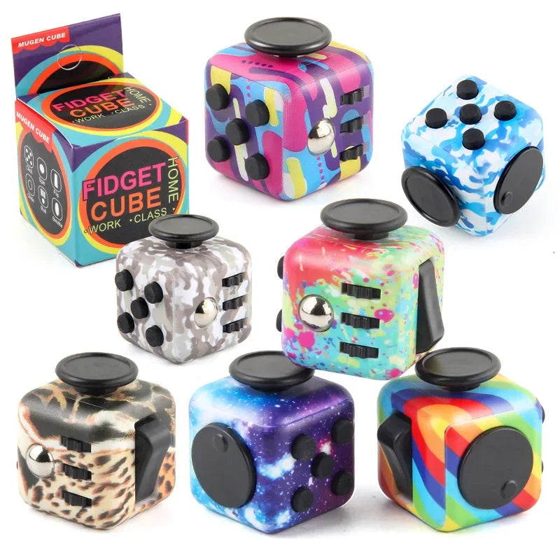 Cube Fidget Antistress Spinner Toy Sensory Stress Relief