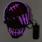 Glowing LED Skull Mask Full Face Halloween 2025 Cosplay