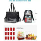 Lunch Insulated Bag Black Shoulder Laptop Bag 2-in-1 Large Capacity Back to School 2026 Gift
