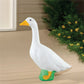 Goose2026 Edition Garden Statue 18cm White Outdoor Decor Landscape Animal Figurine Gift Spring