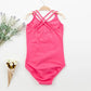 durable double-strap camisole, cross-back, cotton, gymnastics and ballet training – Breathable girls' leotard