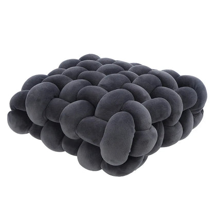 Pillow Knot Plush Square Hand-Woven Throw Cushion Living Room Decor Fall 2025 Cozy Support Decorative Accent