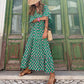 Elegant Long Sleeve Maxi Dress for Women, Flattering Floral Design, Perfect for Formal Events and Special Celebrations-3